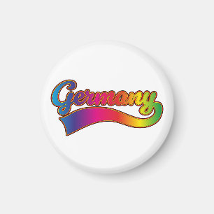 Deutschland Rainbow-Logo Magnet
