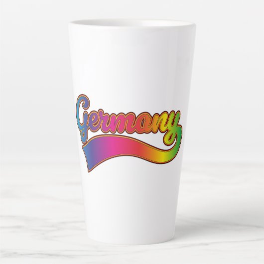 Deutschland Rainbow-Logo Milchtasse (Vorderseite)