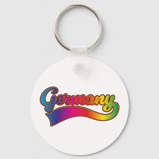 Deutschland Rainbow-Logo Schlüsselanhänger (Vorderseite)
