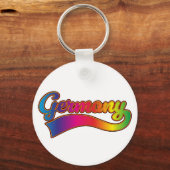 Deutschland Rainbow-Logo Schlüsselanhänger (Rückseite)