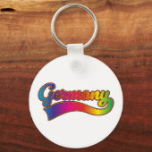 Deutschland Rainbow-Logo Schlüsselanhänger (Vorderseite)