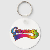 Deutschland Rainbow-Logo Schlüsselanhänger (Rückseite)