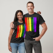 Deutschland Rainbow Skyline LGBT Gay Pride T-Shirt (Unisex)