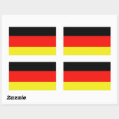 Deutschland Rechteckiger Aufkleber (Blatt)