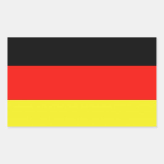 Deutschland Rechteckiger Aufkleber (Vorderseite)