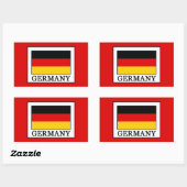 Deutschland Rechteckiger Aufkleber (Blatt)