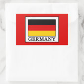 Deutschland Rechteckiger Aufkleber (Tasche)