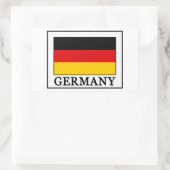 Deutschland Rechteckiger Aufkleber (Tasche)
