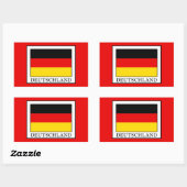 Deutschland Rechteckiger Aufkleber (Blatt)