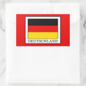 Deutschland Rechteckiger Aufkleber (Tasche)