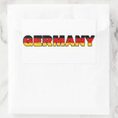 Deutschland Rechteckiger Aufkleber (Tasche)