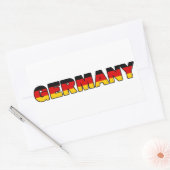 Deutschland Rechteckiger Aufkleber (Umschlag)