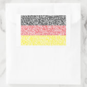 Deutschland Rechteckiger Aufkleber (Tasche)
