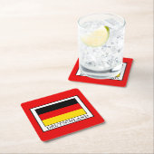 Deutschland Rechteckiger Pappuntersetzer (Vor Ort)