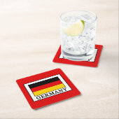 Deutschland Rechteckiger Pappuntersetzer (Vor Ort)