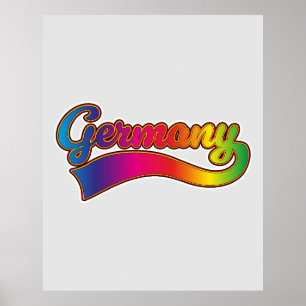 Deutschland Regenbogen-Logo Poster