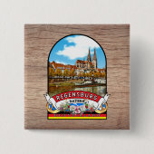 Deutschland Regensburg Vintage souvenir Button (Vorderseite)