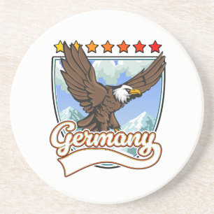 Deutschland Reise-Patch Getränkeuntersetzer
