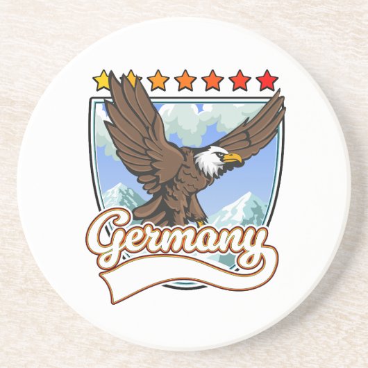 Deutschland Reise-Patch Getränkeuntersetzer (Vorne)