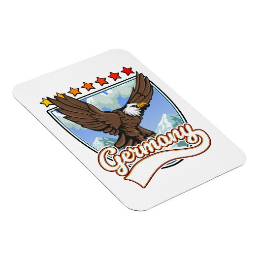 Deutschland Reise-Patch Magnet (Rechte Seite)