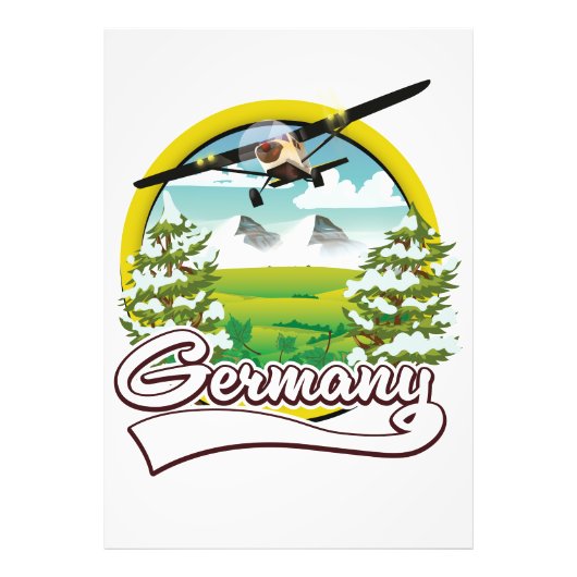 Deutschland Reiselogo Fotodruck (Vorne)