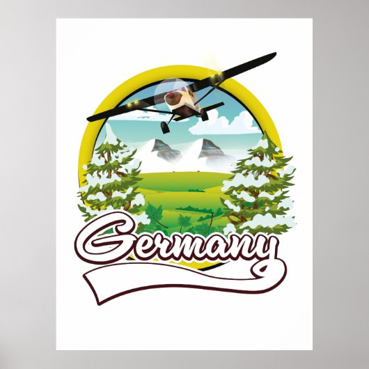 Deutschland Reiselogo Poster (Vorne)