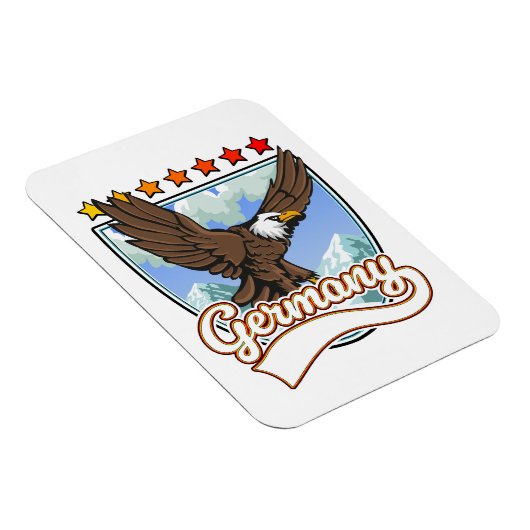 Deutschland Reisepflaster Magnet (Rechte Seite)