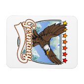 Deutschland Reisepflaster Magnet (Horizontal)