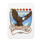 Deutschland Reisepflaster Magnet (Vertikal)