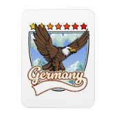 Deutschland Reisepflaster Magnet (Vertikal)