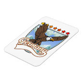 Deutschland Reisepflaster Magnet (Linke Seite)