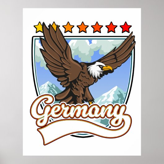 Deutschland Reisepflaster Poster (Vorne)