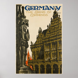 Deutschland Reiseplakat Deutsche Kunst Druck Poster