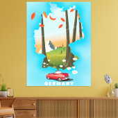 Deutschland Reiseplakat. Leinwanddruck (Insitu (Wohnzimmer))