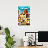 Deutschland Reiseplakat Poster (Heimbüro)