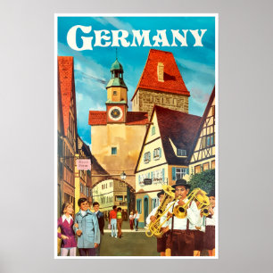 Deutschland Reiseplakat Poster