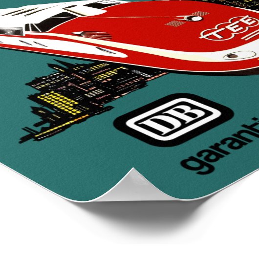 Deutschland Reiseplakat Poster (Ecke)