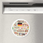 Deutschland Reisesymbole Magnet (In Situ (Geschirrspüler))