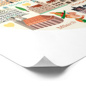 Deutschland Reisesymbole Poster (Ecke)