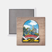 Deutschland Reutlingen Vintage souvenir Magnet (Vorderseite/Rückseite)