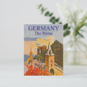 Deutschland, Rhein, mittelalterliche Festung, Vint Postkarte (Stehend Vorderseite)