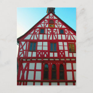 Deutschland, Rheinland, Rhein, Fachwerkhäuser 3 Postkarte
