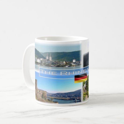Deutschland - Rheintal Kaffeetasse (Vorderseite Links)