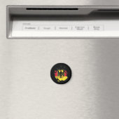 Deutschland Rippfahne Magnet (In Situ (Geschirrspüler))