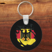 Deutschland Rippfahne Schlüsselanhänger (Rückseite)