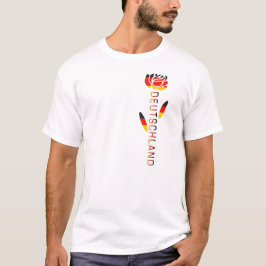 Deutschland - Rose der deutschen Flagge T-Shirt