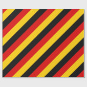 Deutschland: Rot-gelbe goldene Streifen Geschenkpapier (Flach)