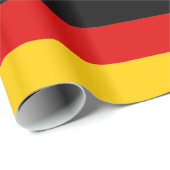 Deutschland: Rot-gelbe goldene Streifen Geschenkpapier (Rolleneckpunkt)