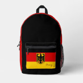Deutschland, Rucksack, deutsche Flagge / Deutschla Bedruckter Rucksack (Vorderseite)