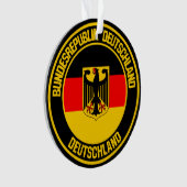 Deutschland Runde Emblem Ornament (Vorderseite)